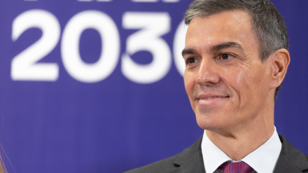 El presidente del Gobierno, Pedro Sánchez, durante la clausura del acto de presentación del Plan España Auto 2030