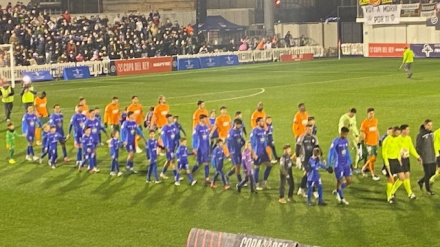 EL Ourense CF se midió el pasado año al Valencia en la Copa del Rey