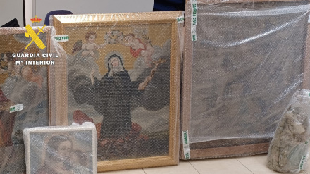 Estas eran las piezas que las exmonjas de Belorado pretendían vender en el mercado de antigüedades y que ha incautado la Guardia Civil