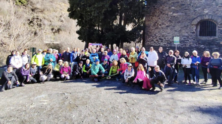 Foto de familia de la ruta de clausura