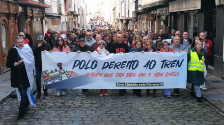 Cabecera de la manifestación del pasado domingo