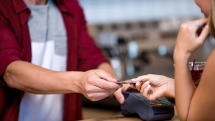 Pago con tarjeta de crédito, fotografía recurso