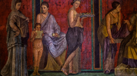 Fresco Pompeii. Italia