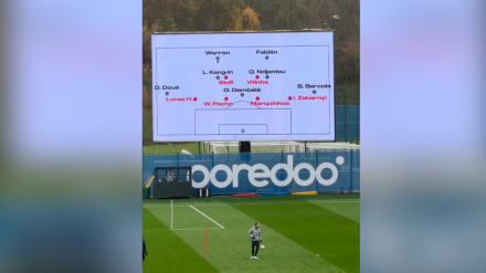 El campo de entrenamiento del PSG ya cuenta con una pantalla gigante