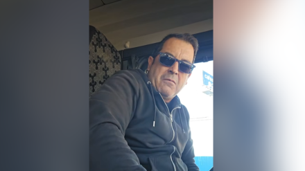 Antonio Mezquita, camionero, en el vídeo