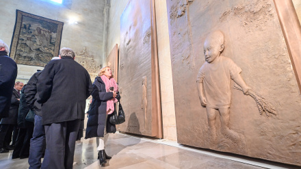 Inauguración de las nuevas puertas para la Catedral de Burgos de Antonio López