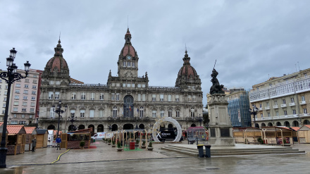 Mercadillo de Navidad en María Pita (A Coruña)