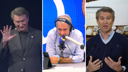 Wayne Gretzky, Manolo Lama y Alberto Núñez Feijóo