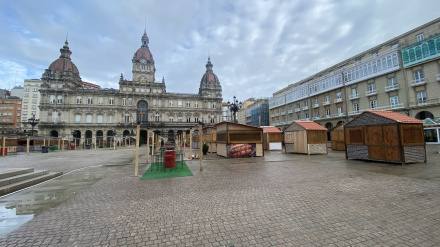 Mercadillo de Navidad de María Pita en A Coruña