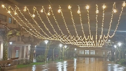 Zona de Xuvia con el alumbrado