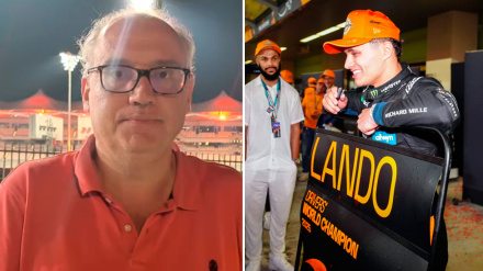 Carlos Miquel y Lando Norris, campeón del mundo de F1