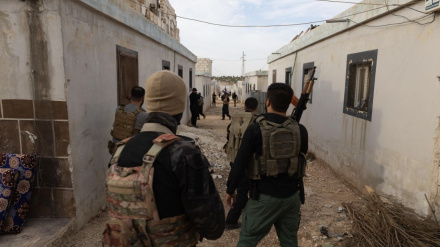 Personal de las Fuerzas de Seguridad Interna de la gobernación de Alepo en el marco de una operación contra una célula de Estado Islámico en la región de Afrín