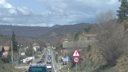 Retención tráfico Monrepós