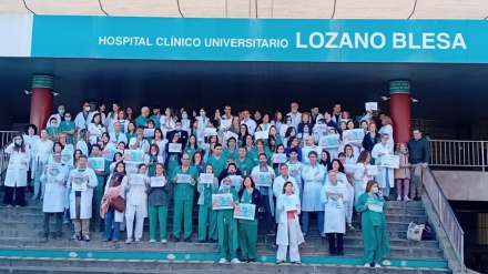 Concentración médicos en Zaragoza.