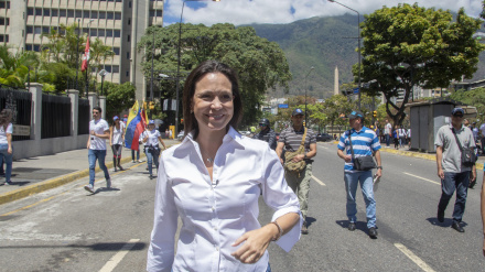 La líder del partido Vente, María Corina Machado. Venezuela