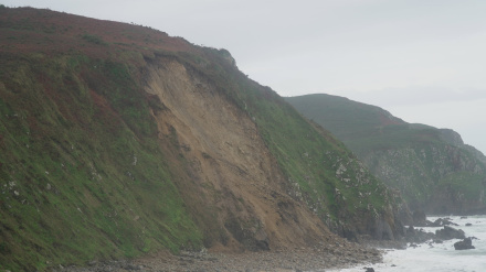 Lugar en donde el lunes se produjo el desprendimiento