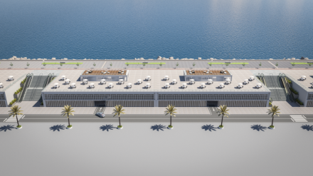 Infografía aparcamiento en altura en Cádiz