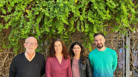 Antonio Osuna, Susana Vílchez, Jennifer Solano y Luis Miguel de Pablos, investigadores del Instituto de Biotecnología y desarrolladores de la tecnología