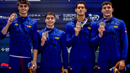 España logró el bronce en los relevos 4x50