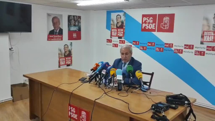 José Tomé comparece ante los medios en Monforte de Lemos (Lugo)