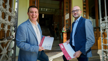 Foto del presidente y del vicepresidente Ia Diputación