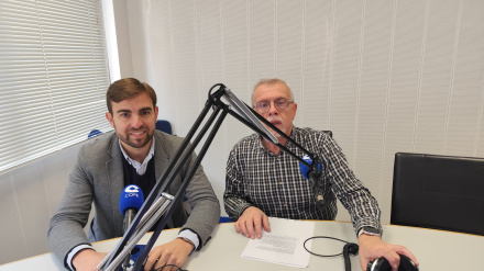 Juan José Fernández en los estudios de COPE Murcia