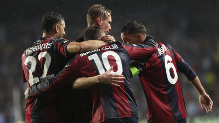 Bernardeschi celebra el gol al Celta