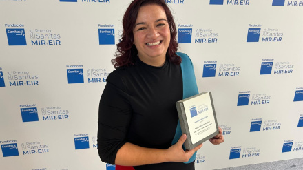 Nadia Hamam, enfermera zaragozana premiada por la Fundación Sanitas