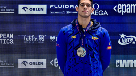 Hugo González de Oliveira tras el Oro en Lublin (Polonia)