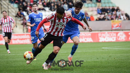 Kike Márquez, del Zamora CF, en el duelo ante el Castilla