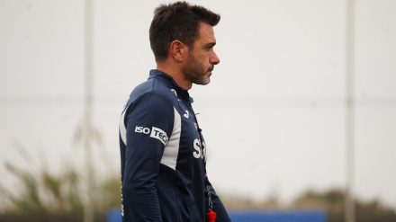 Adrián Colunga, entrenador del Real Murcia