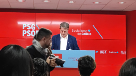 José Ramón Gómez Besteiro en su comparecencia ante los medios este viernes