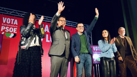 Mitin del PSOE de Extremadura en Badajoz