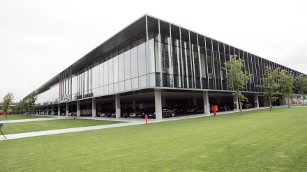 Vista de las oficinas centrales de Pull&Bear en Narón, en el polígono de Río do Pozo