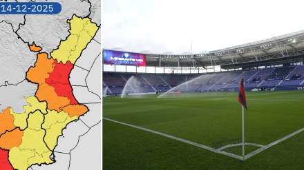 La alerta roja climatológica en Valencia hará que no se juegue el Levante-Villarreal.