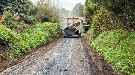 La zona en la que se está actuando para la mejora de este vial