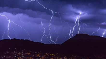 Tormentas esta pasada noche sobre Cartagena