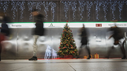 Metro de Granada en Navidad