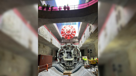 Montaje de la tuneladora Mayrit