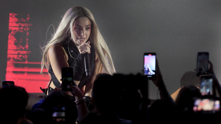 Lola Índigo, en un concierto en Bogotá