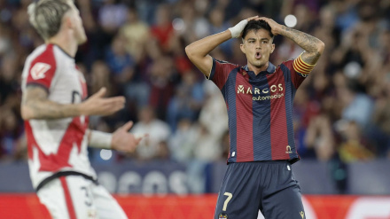 Brugué, en el partido ante el Rayo esta temporada