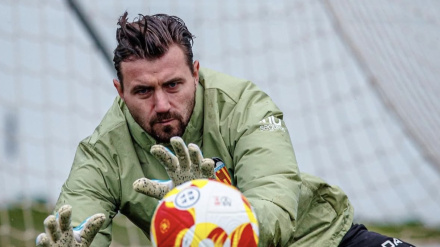 Dimitrievksi, en un entrenamiento con el VCF