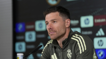 Xabi Alonso, en rueda de prensa