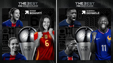 Aitana Bonmatí y Ousmane Dembelé ganan el premio The Best