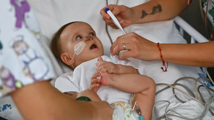 Mariami, primera bebé en España con un trasplante parcial de corazón