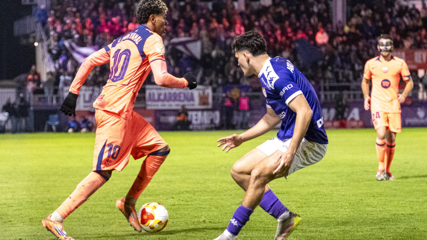 Lamine Yamal, en el Guadalajara - Barcelona