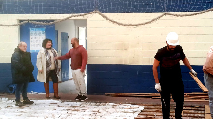 Cariño inicia las obras de rehabilitación del pabellón municipal con una inversión de casi 235.000 euros