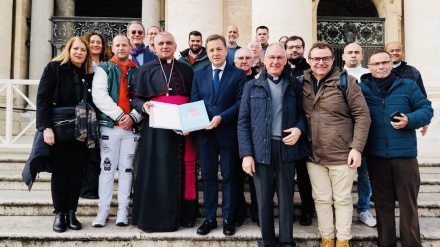 Diócesis de Albacete y el alcalde de la ciudad en el jubileo de Roma