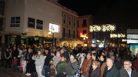 Fotografía archivo de la calle Marqués de Campo en Navidad
