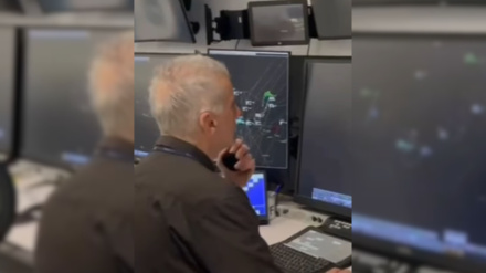 José Luis, controlador aéreo, instantes antes de jubilarse